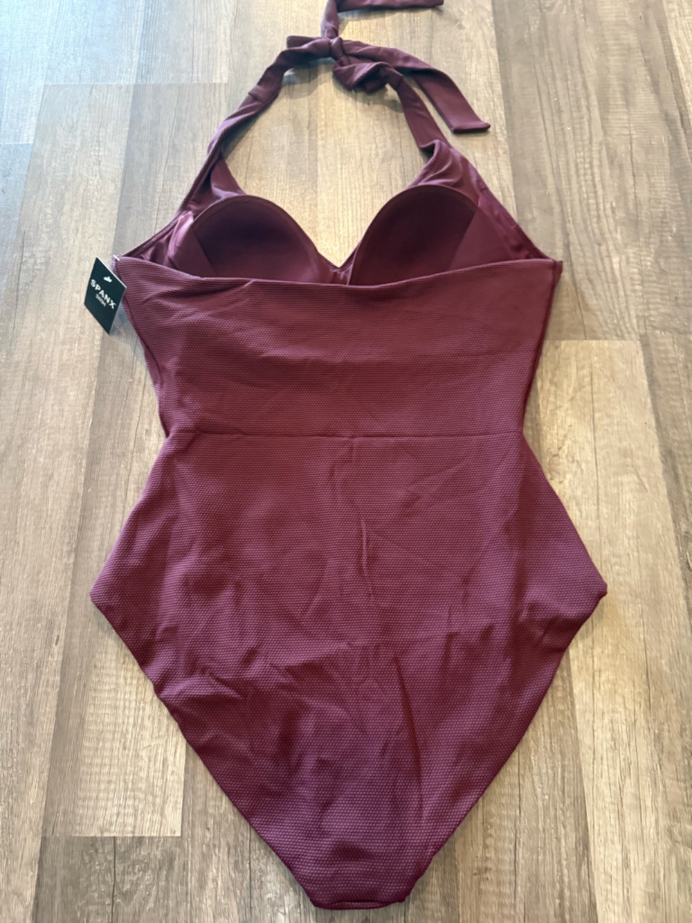 Spanx Women's One Piece Swimsuit In A Rich Mulberry - Picture 8 of 8